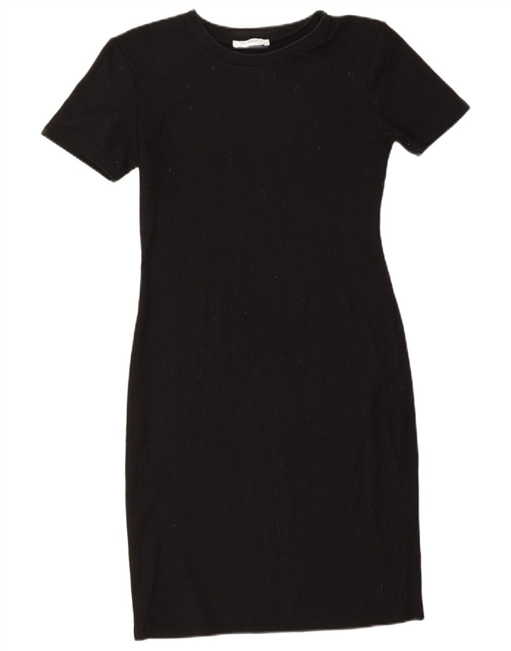 Robe fourreau Trafaluc Zara Femme UK 12 Polyester Noir Moyen