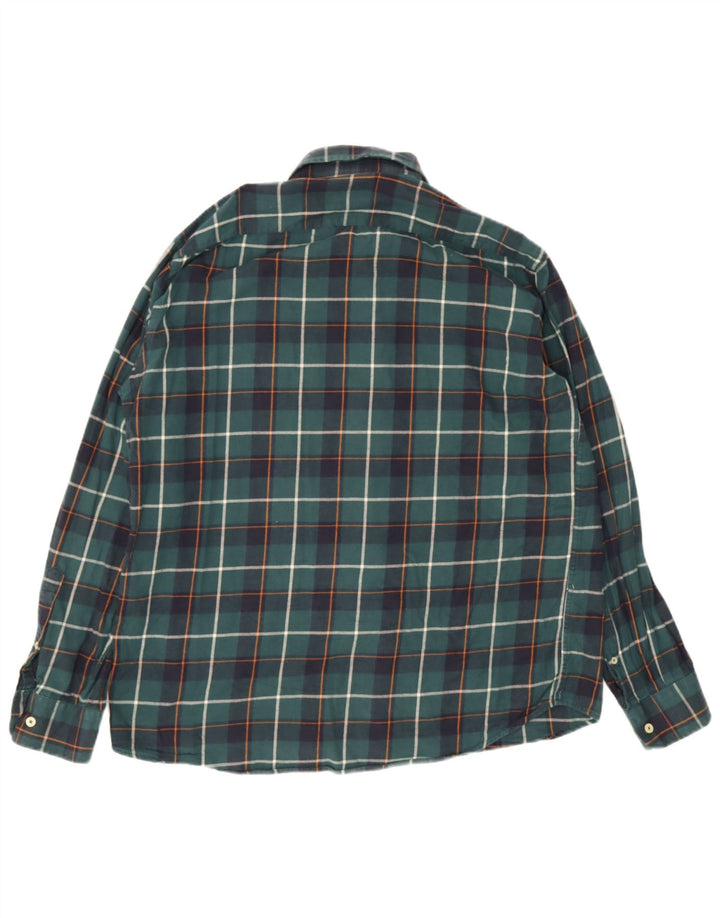 Carrera Chemise Regular Fit en Flanelle XL pour Homme Vert à Carreaux en Coton