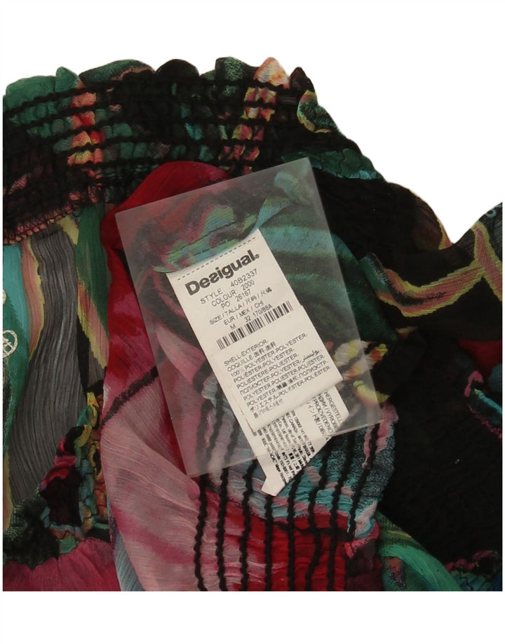 Desigual Haut graphique à épaules dénudées pour femme UK 44 Medium Multicolore Floral