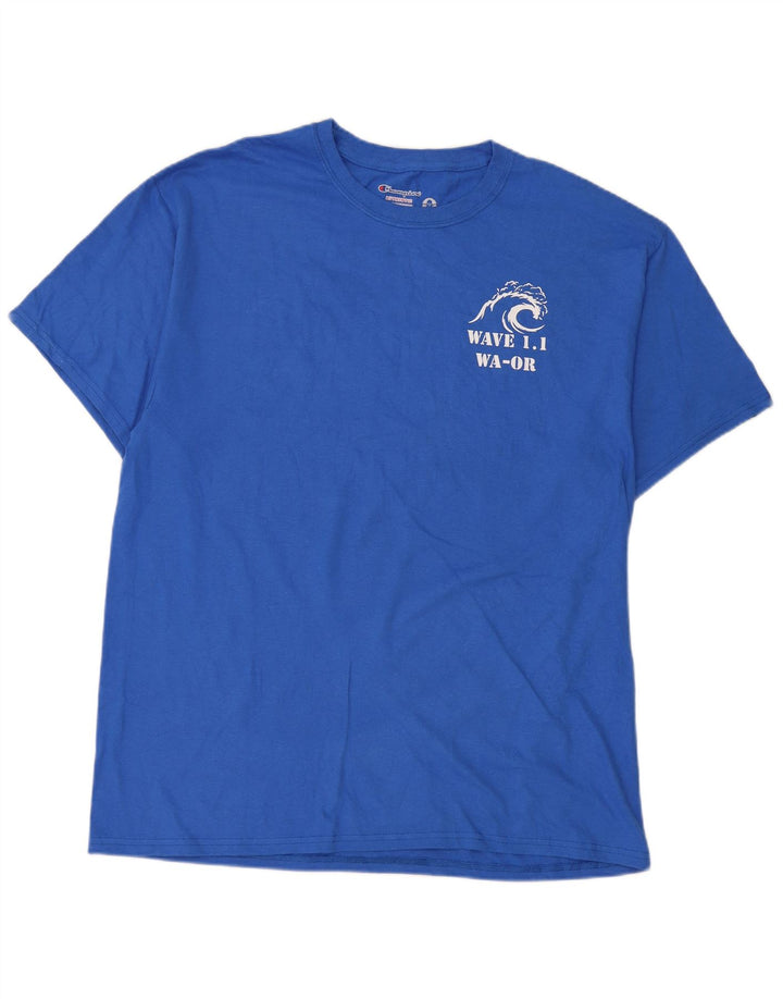 Champion T-Shirt Graphique Homme Grand Bleu