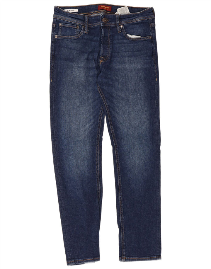 Jack & Jones Jean Slim GLENN W32 L30 Homme Bleu Coton