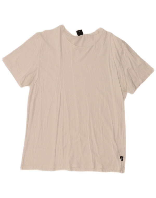 HUGO BOSS Homme T-Shirt Top XL Blanc Coton