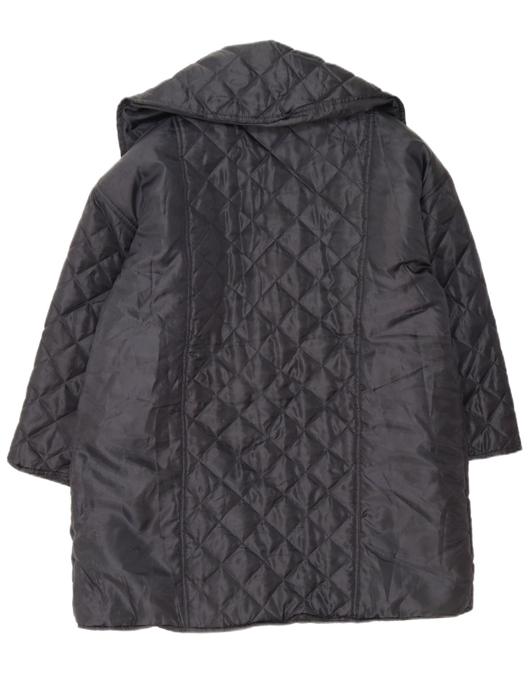 Roberta di Camerino Manteau matelassé surdimensionné pour femme UK 18 XL Noir