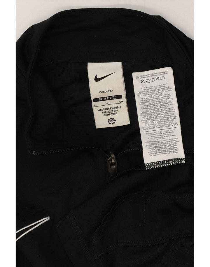 Nike Hommes Dri Fit Slim Fit Survêtement Top Veste Petit Noir Polyester