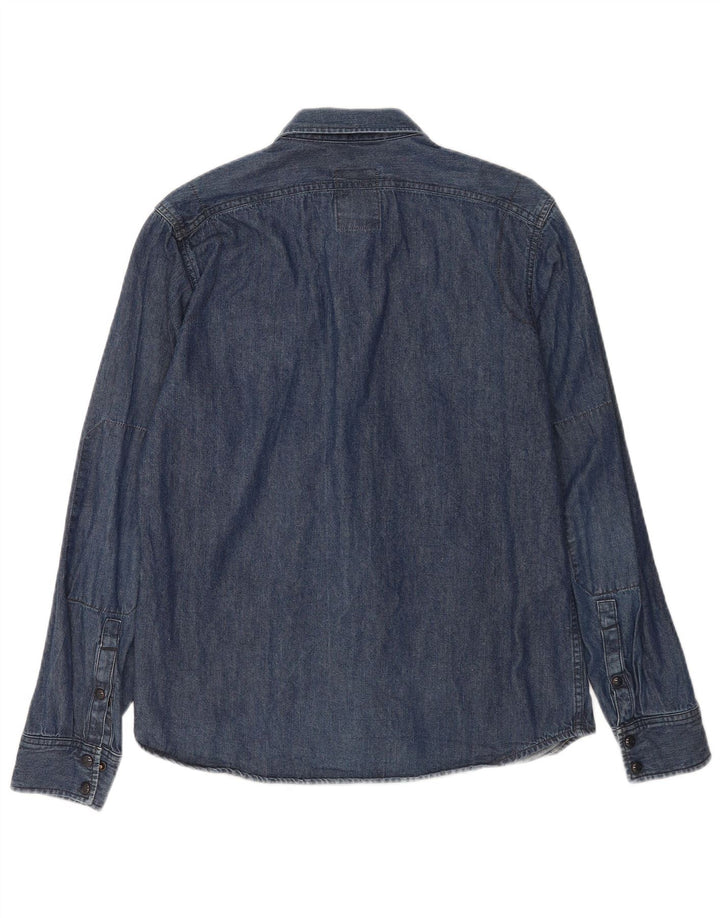 G-Star Chemise en Jean Homme Bleu Moyen Coton