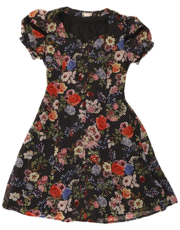 Mona Robe trapèze pour femme EU 42 Grand polyester floral multicolore