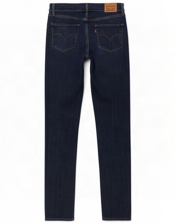 Levi's Femme 721 Skinny Jean Taille Haute W28 L32 Bleu Coton