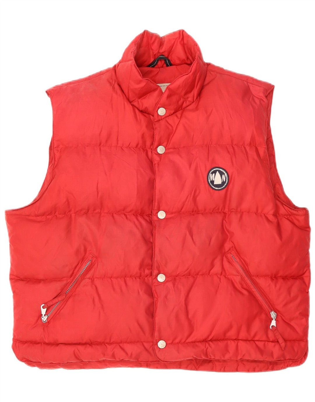 Murphy & Nye Gilet rembourré pour homme UK 40 Large Rouge Polyamide