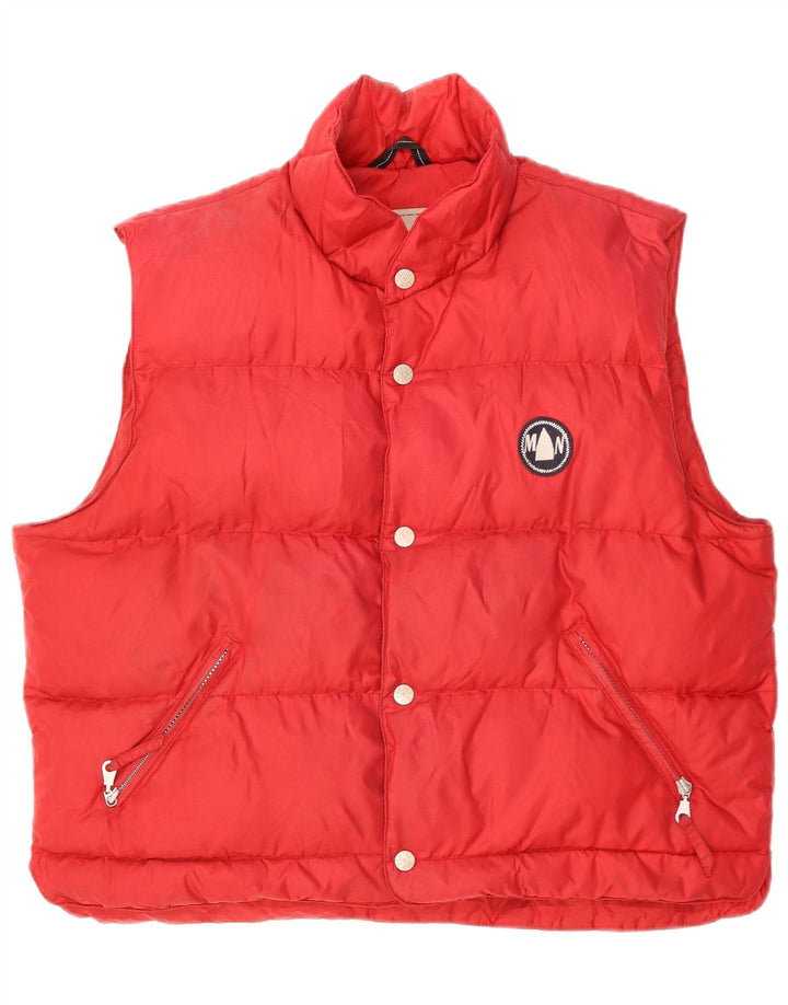 Murphy & Nye Gilet rembourré pour homme UK 40 Large Rouge Polyamide
