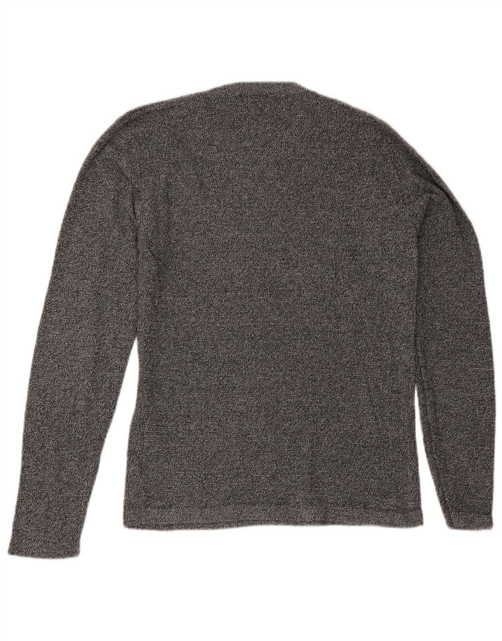Jack & Jones Pull Col Rond Homme Gris Moyen Moucheté Coton