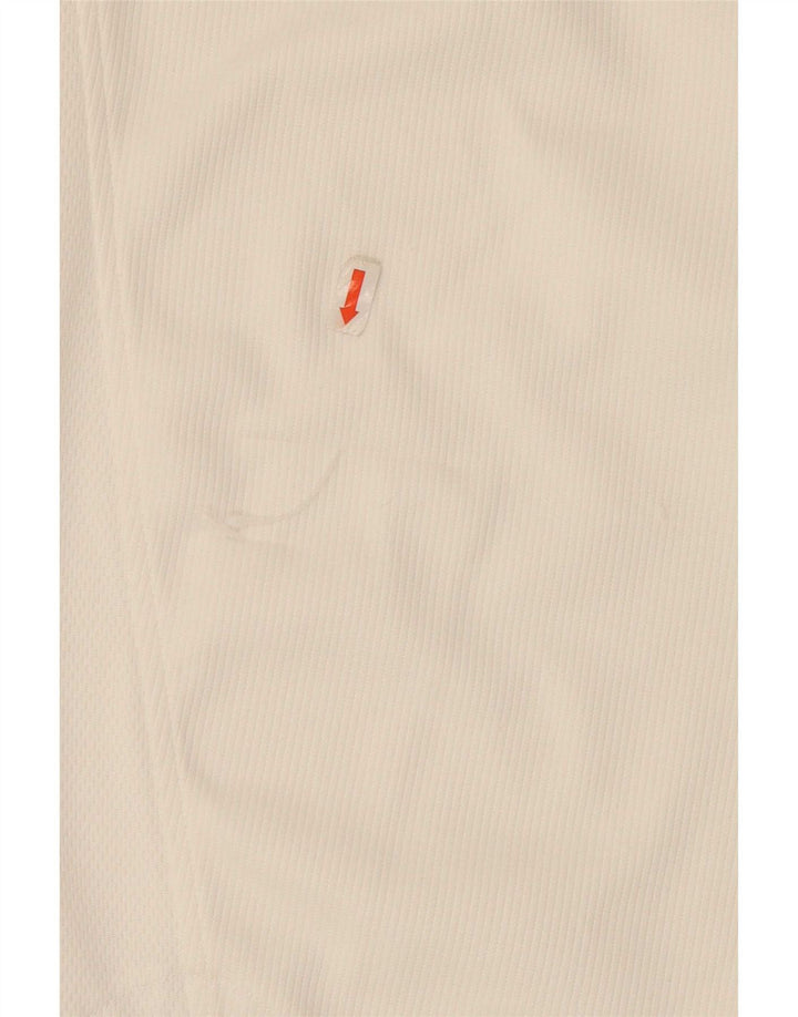 Adidas Polo Homme UK 44/46 Large Blanc Polyester