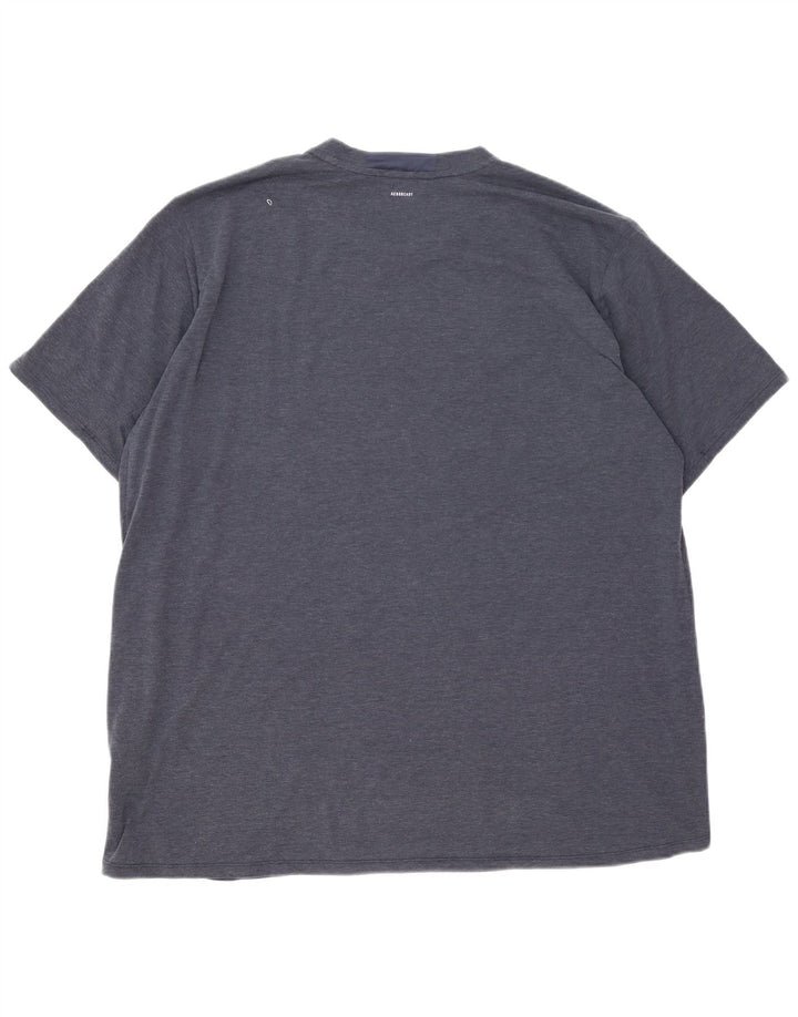 Adidas T-Shirt Homme Top 2XL Bleu Marine Polyester