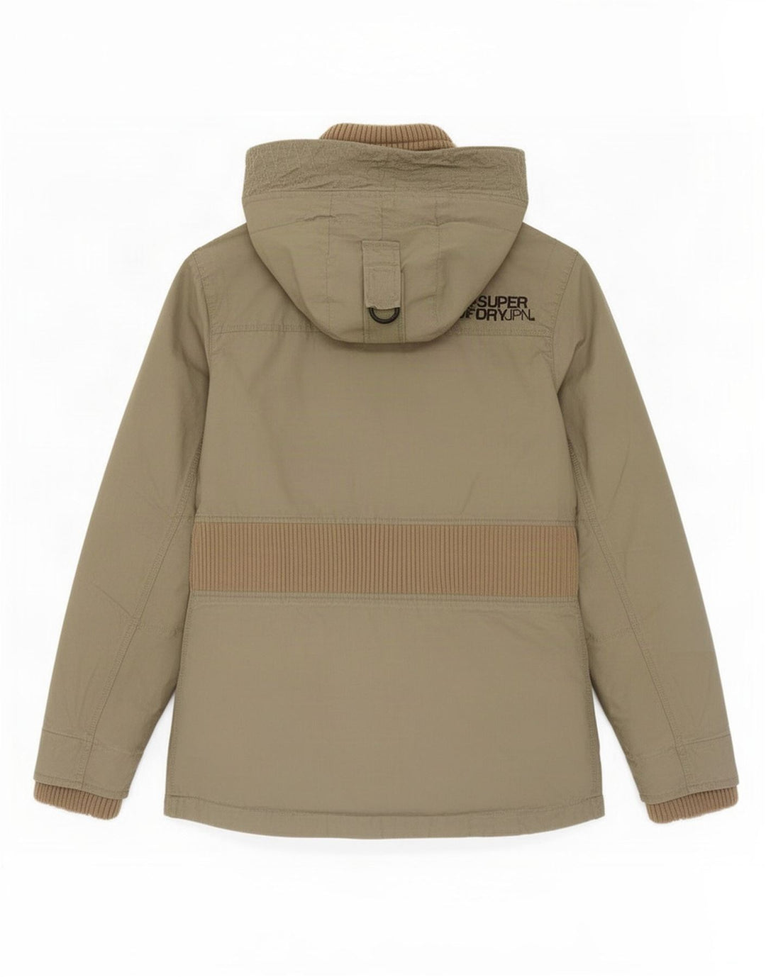 Superdry Parka à capuche pour femme UK 12 en coton kaki moyen