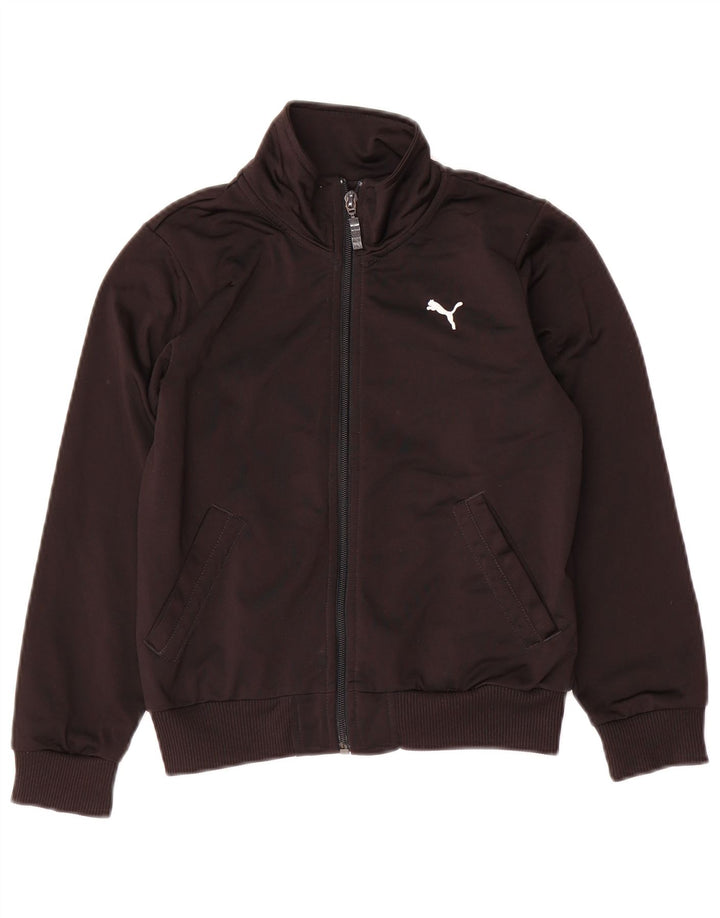 PUMA Veste de survêtement graphique pour garçon 7-8 ans Noir