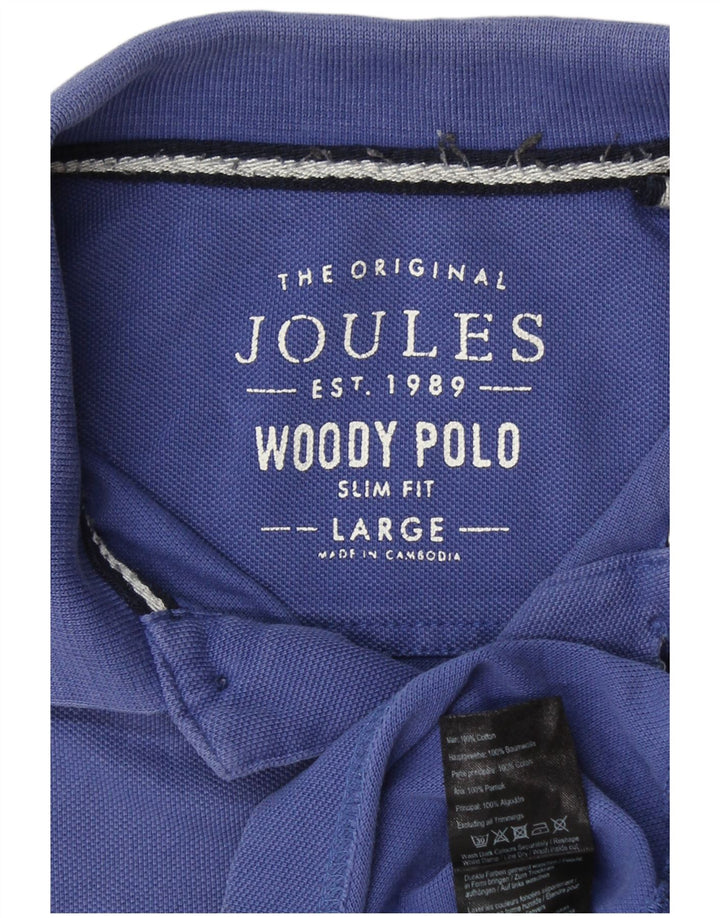 JOULES Polo Homme Coupe Slim Grand Bleu Coton