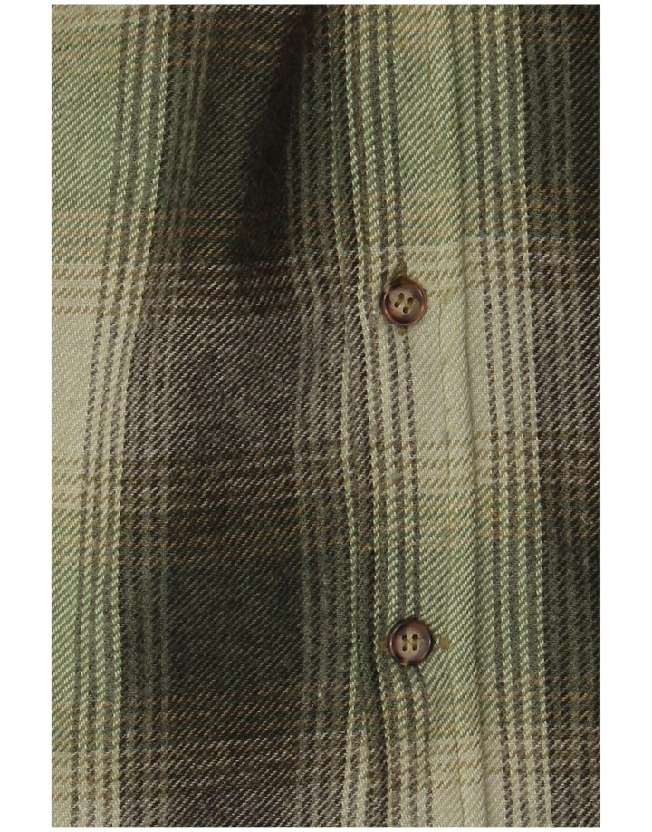 Bailo Chemise surchemise pour homme en laine à carreaux verts