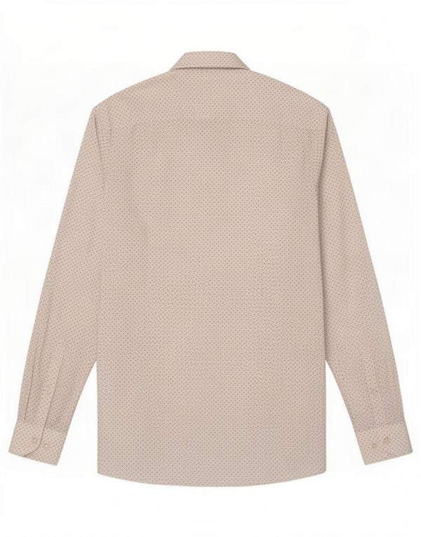 Hugo Boss Chemise Extra Slim Fit Taille 42 16 1/2 Grand Blanc Géométrique
