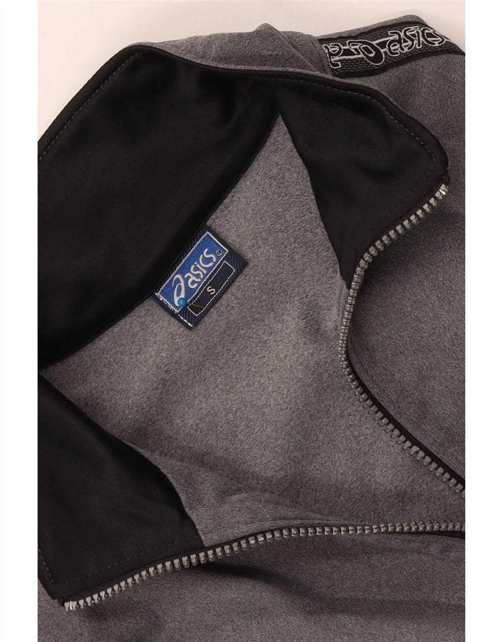 Asics Veste de survêtement graphique pour hommes, petit gris