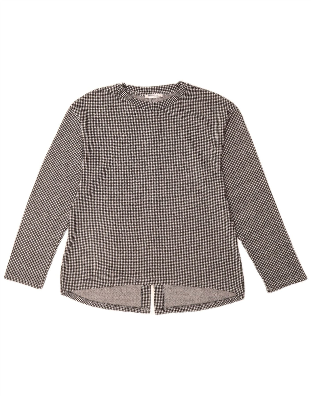 Zara Chemisier à manches longues pour femme UK 12 Medium Black Check
