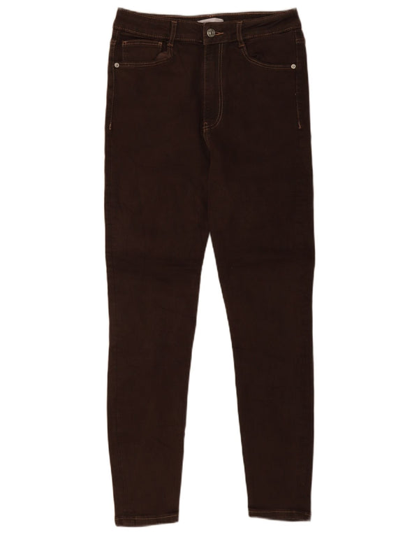 Zara Jean skinny femme EU 42 Large W32 L27 Coton marron