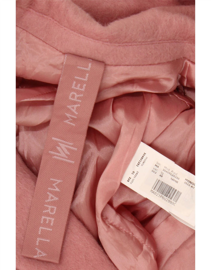 Marella Veste Blazer Longue à 2 Boutons pour Femme IT 48 XL Laine Rose