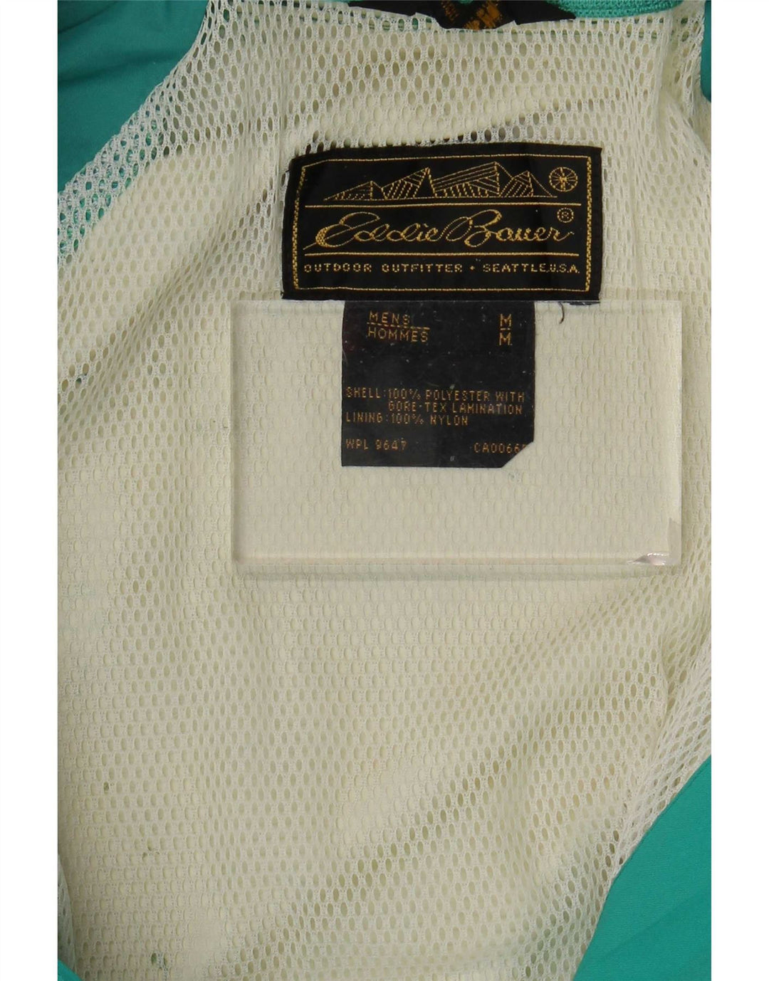 Eddie Bauer Veste de pluie pour homme UK 38 Vert moyen Polyester