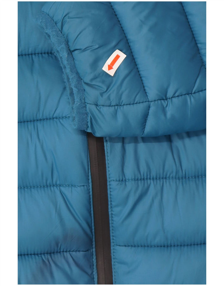Lotto Veste matelassée à capuche pour homme UK 40 Large Bleu Polyester