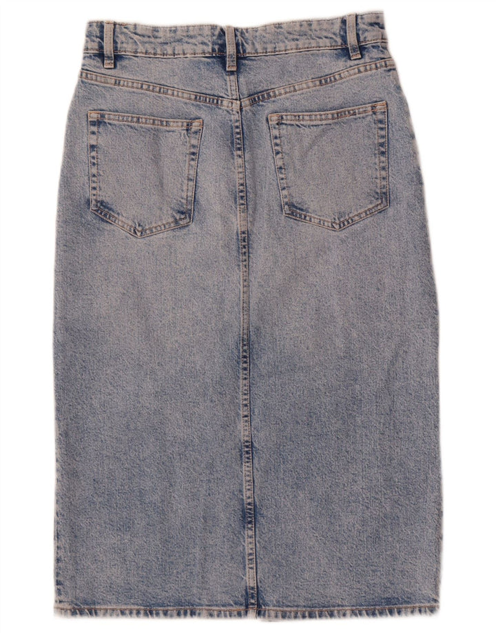 Zara Femme Jupe En Jean Moyen W28 Bleu Coton