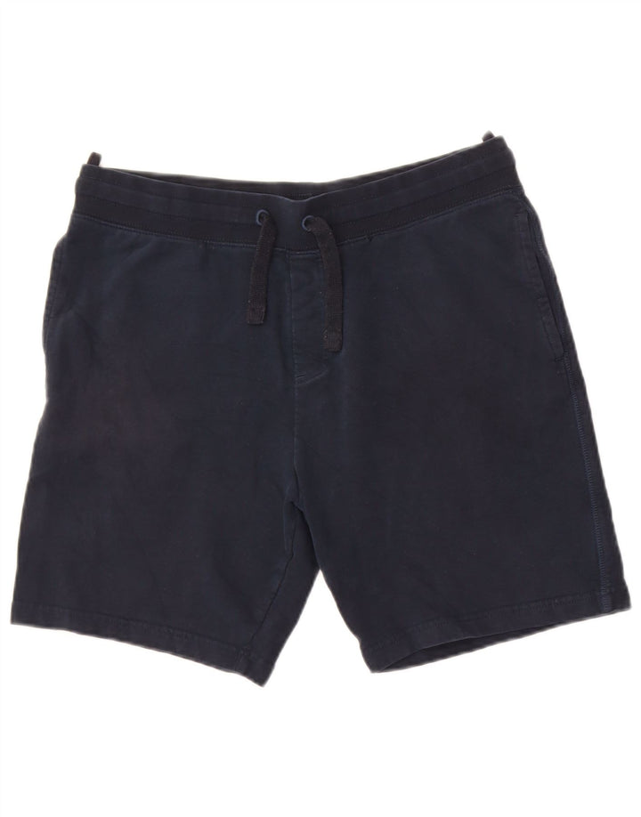 Marks & Spencer Short de Sport Regular Homme Bleu Marine Moyen Coton