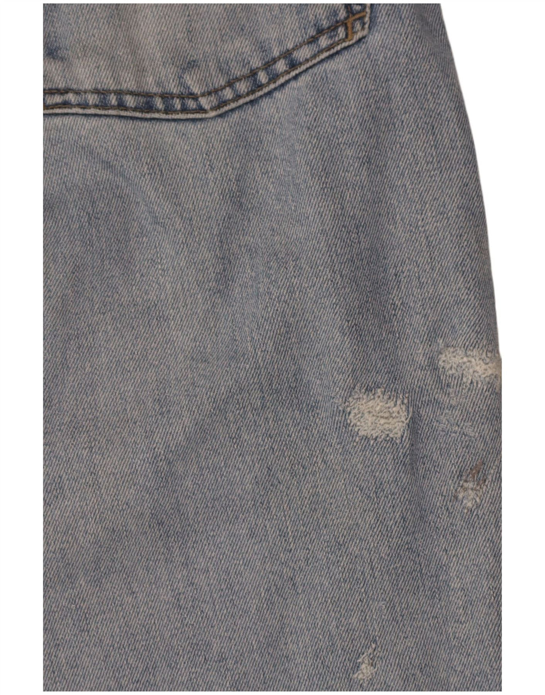 Armani Femme Jean Droit W34 L33 Bleu Coton