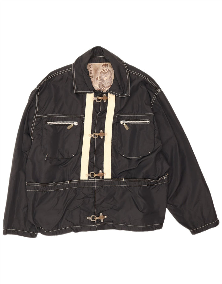 Conbipel Veste utilitaire Natural Wear pour homme UK 38 Medium Noir Colourblock