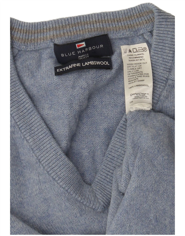 Marks & Spencer Pull Blue Harbor Col V Homme Bleu Moyen