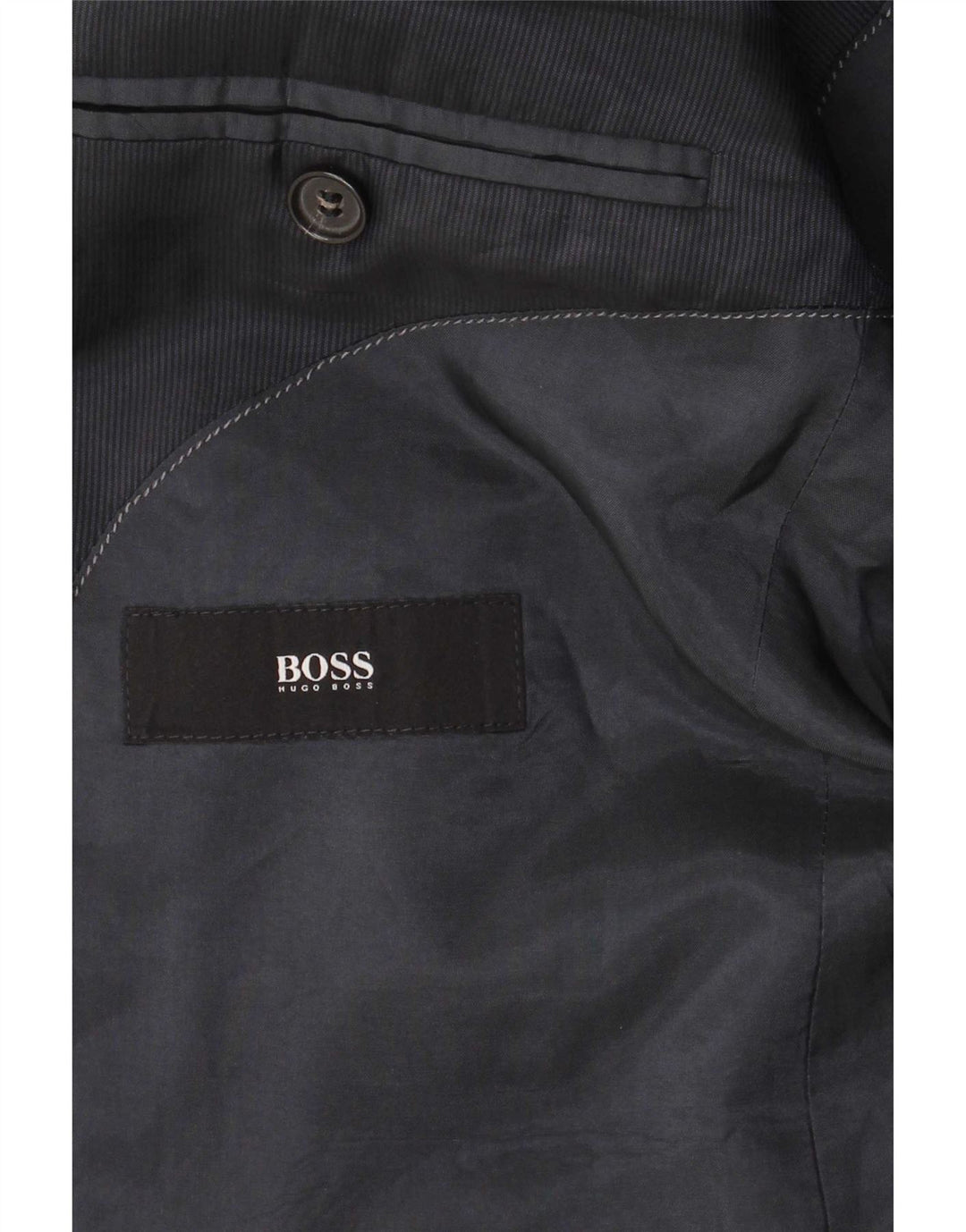 Hugo Boss Veste blazer à 2 boutons pour homme EU 48 Bleu marine moyen Laine