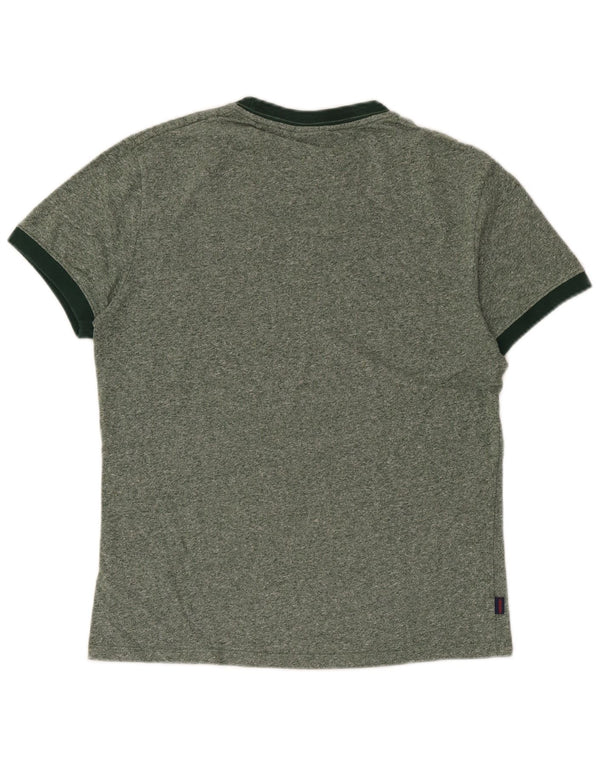 Superdry T-Shirt Homme Vert Moyen Flecked Cotton