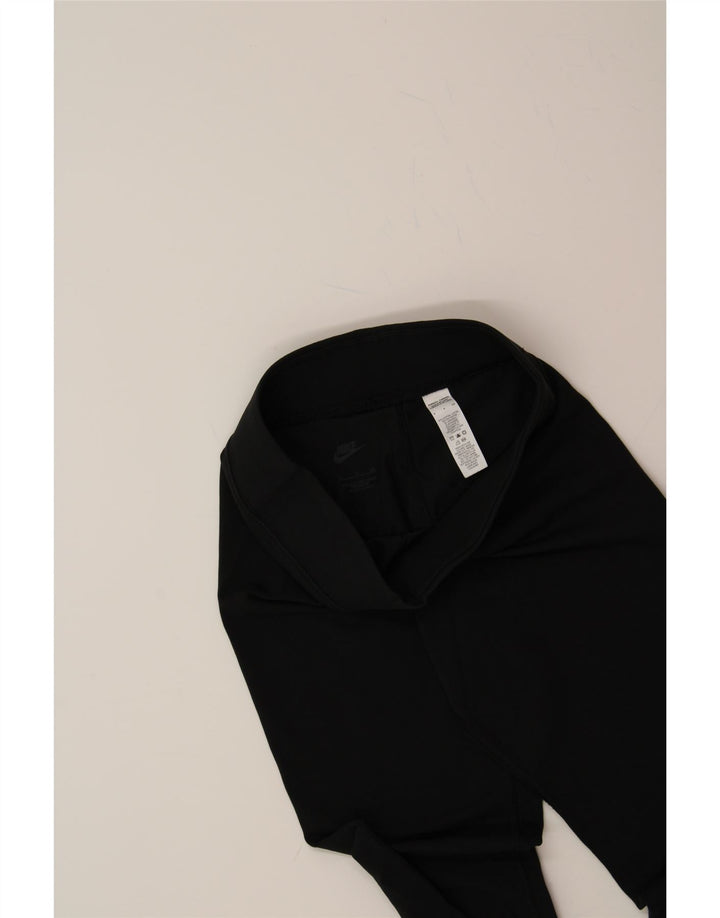 NIKE Womens Graphic Leggings UK 10 Small  Black Cotton Vintage Nike and Second-Hand Nike from Messina Hembry 