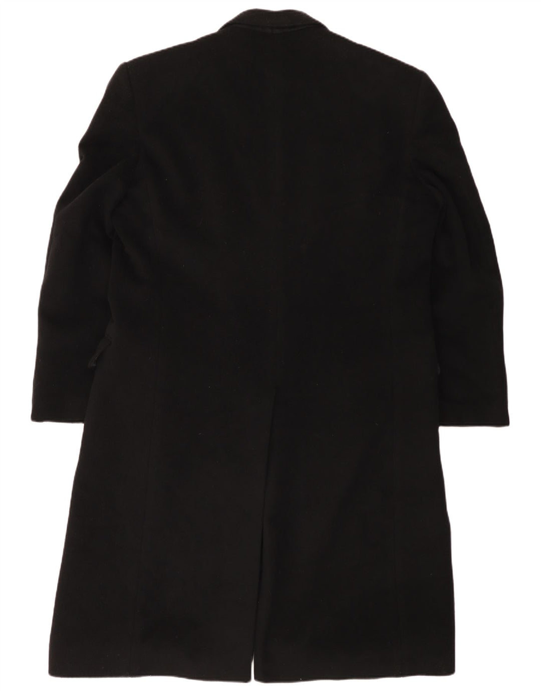 vintage Homme Double Breasted Manteau IT 52 XL Laine Noire