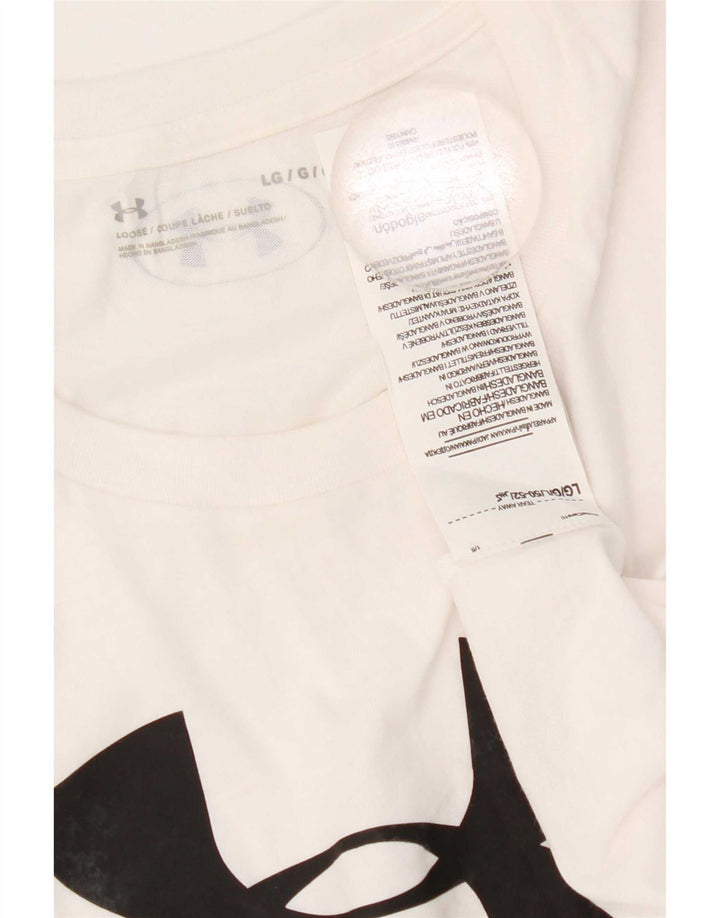 Under Armour T-Shirt Graphique Homme Grand Blanc Coton