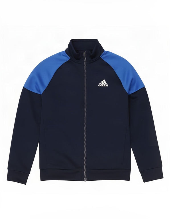 Adidas Veste de survêtement graphique pour garçon 9-10 ans Bleu marine Colourblock