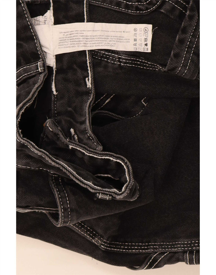 Pull & Bear Short Cargo STWD Homme EU 36 Petit W29 Coton Noir