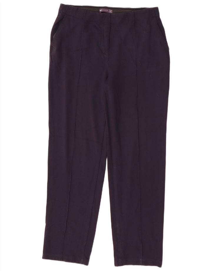 Marks & Spencer Pantalon Chino Femme UK 14 Medium W30 L28 Bleu Marine