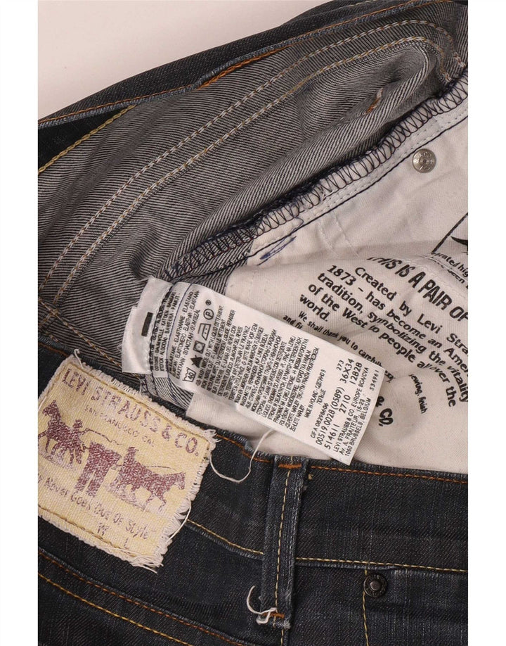 Levi's Jean Slim 519 Homme W36 L29 Bleu Marine Coton