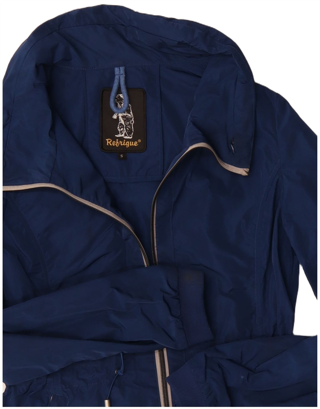 Refrigue Veste coupe-vent zippée pour femme UK 10 Small Bleu