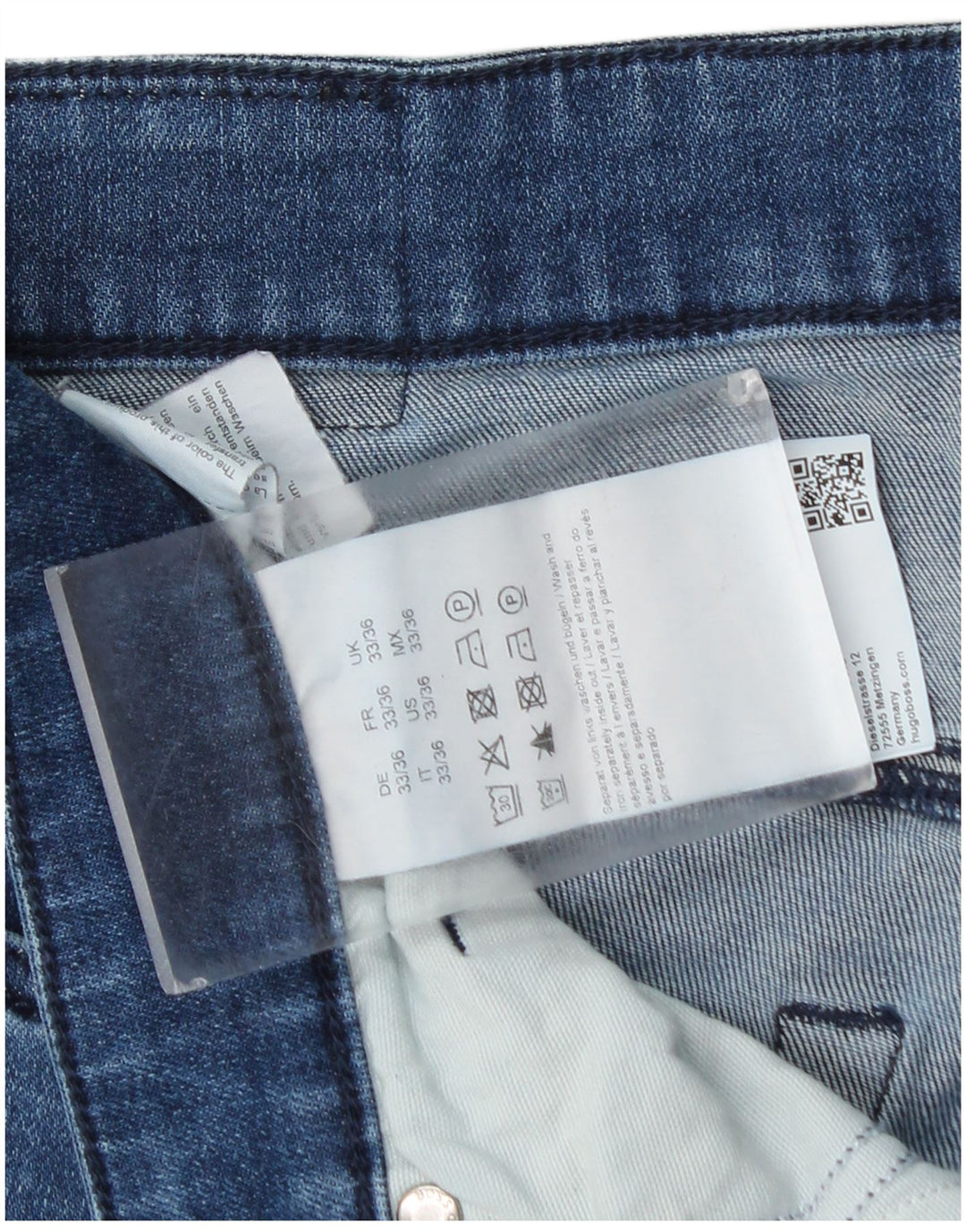 Hugo Boss Jean skinny W33 L36 en coton bleu