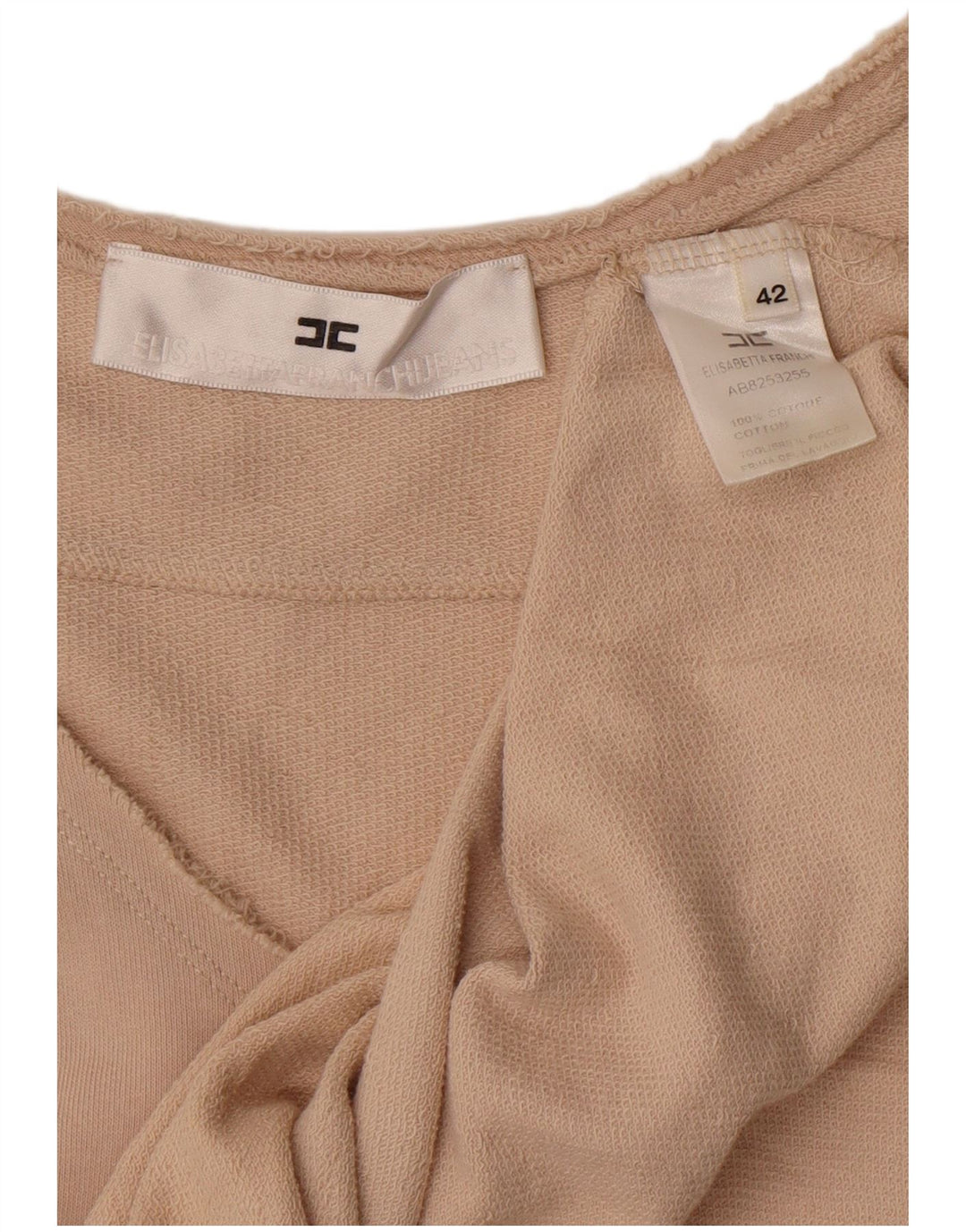 Elisabetta Franchi Femme Blouse Top IT 42 Coton Beige Moyen