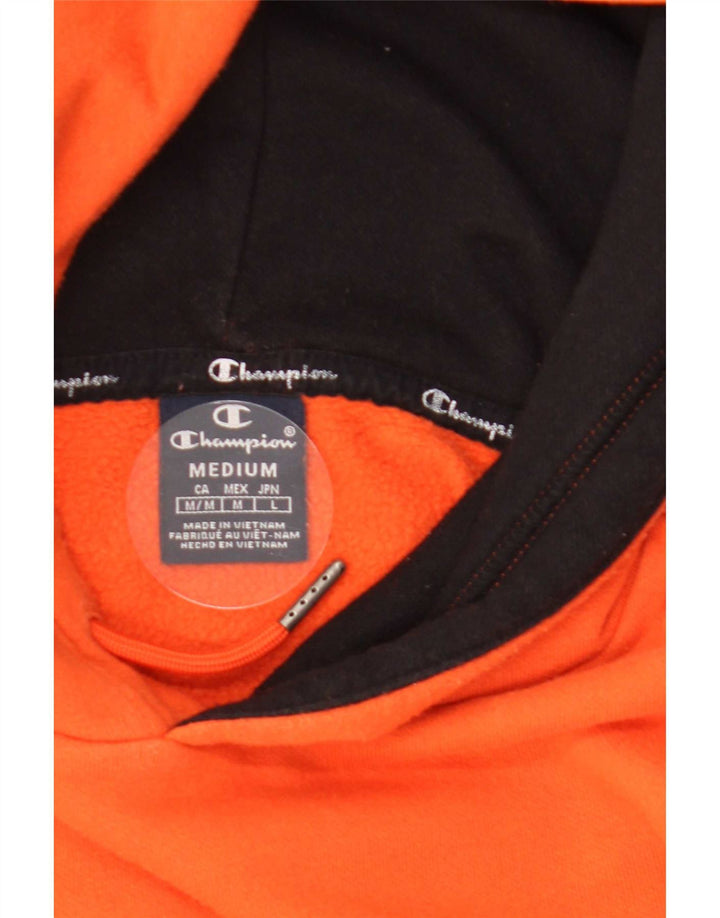 Champion Pull à Capuche Graphique Homme Orange Moyen