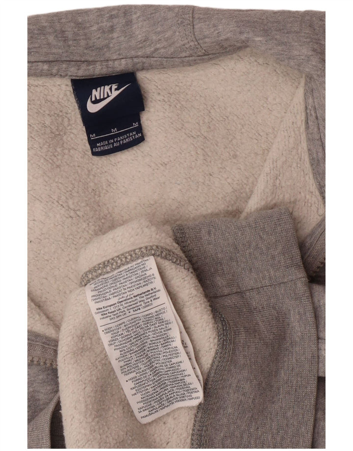 Nike Pull à capuche zippé en coton gris moyen pour homme