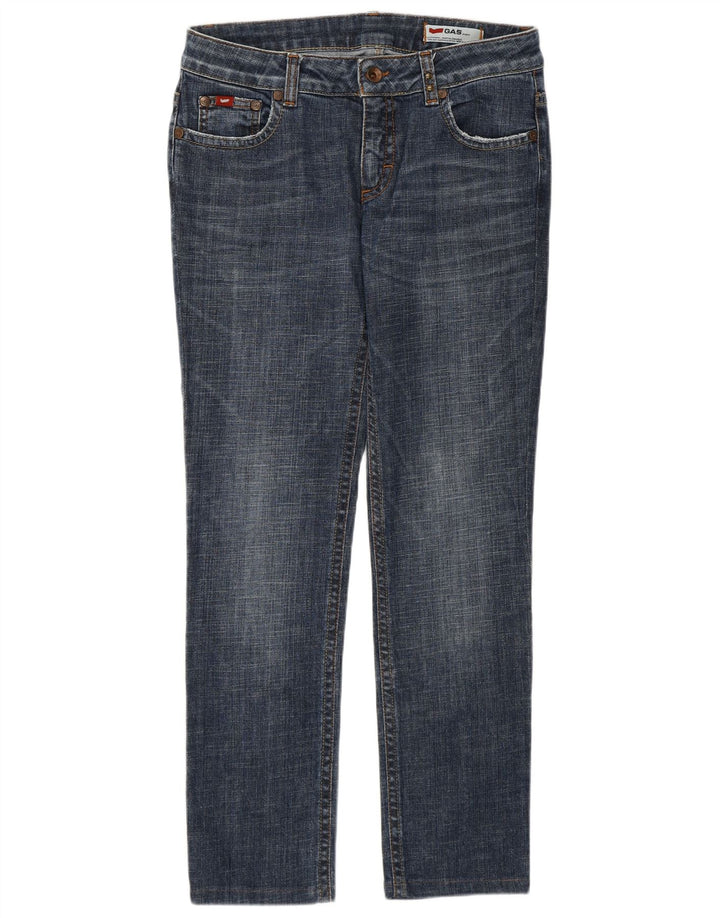 Gas Jean Slim Femme W31 L29 Bleu Coton