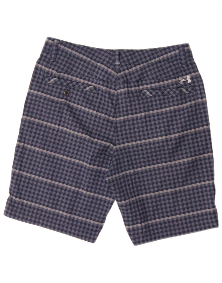 Under Armour Short Chino W32 Homme Bleu Moyen Vichy Polyester