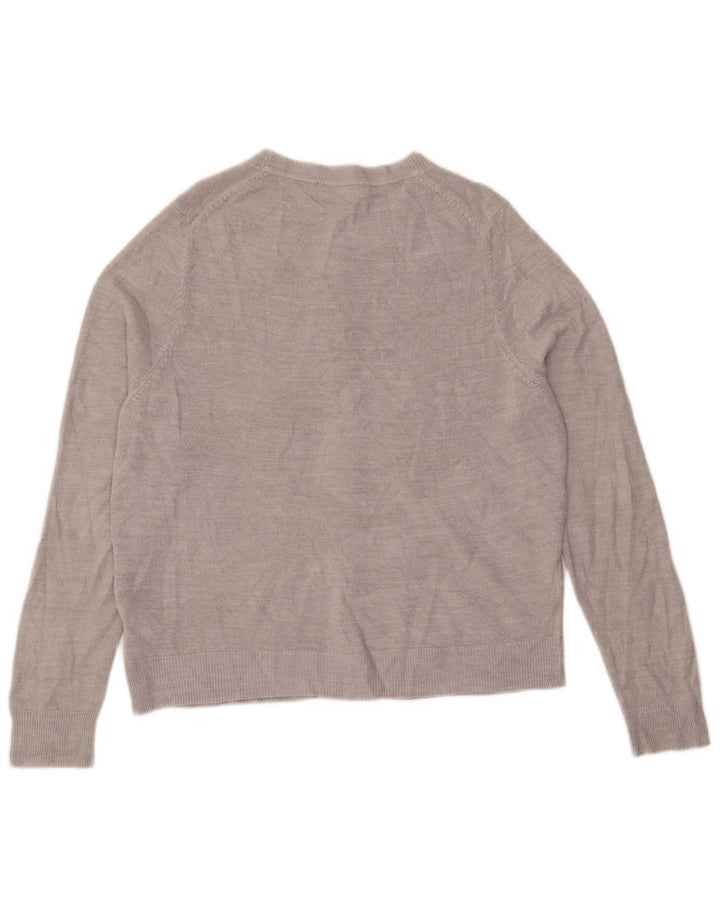 Marks & Spencer Pull Cardigan Femme UK 14 Grand Acrylique Gris