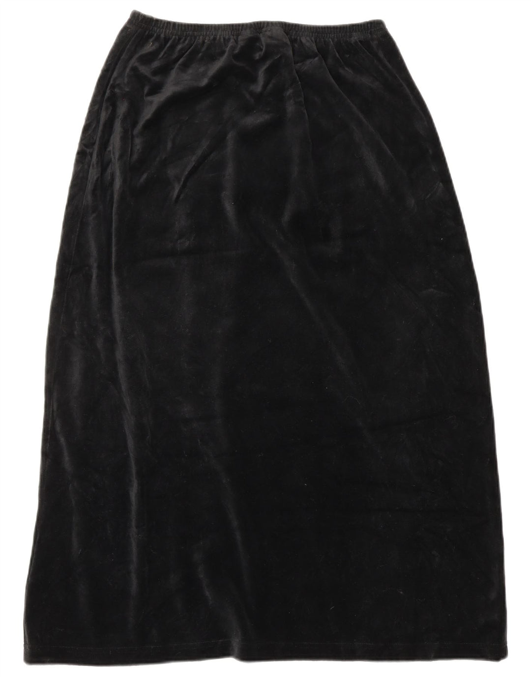 L.L.BEAN Jupe trapèze en velours pour femme Medium W28 Noir Coton